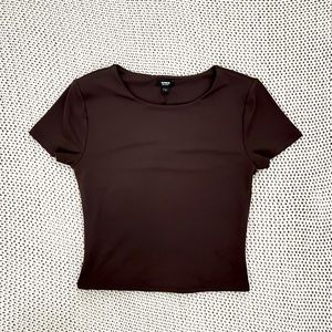 express body contour tee || brown, size s